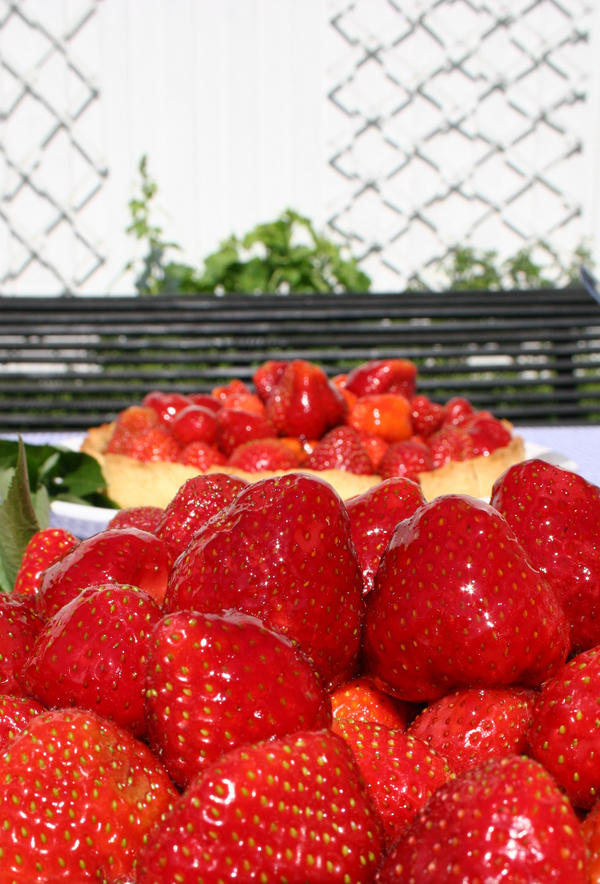 Strawberry cake for midsummer