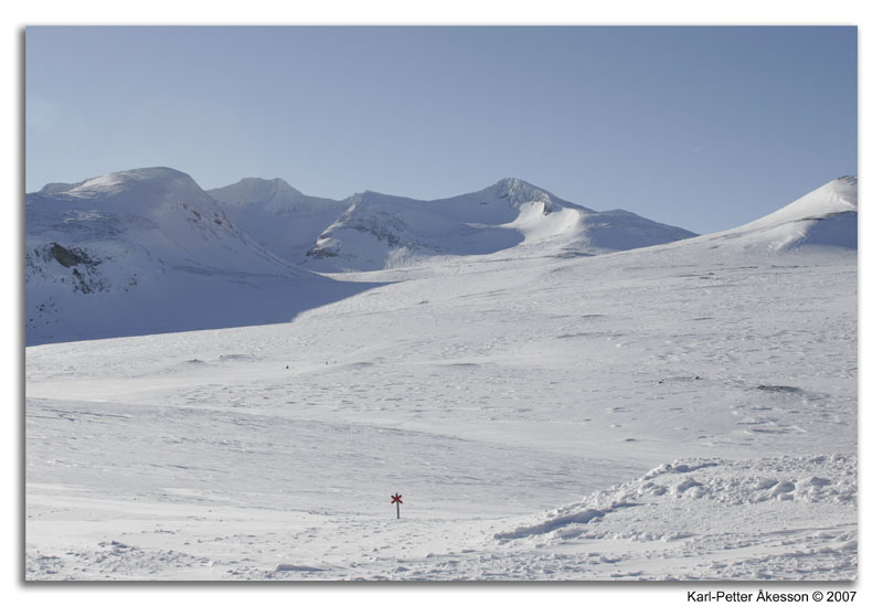 Sylarna mountain in the winter.