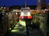 Shipyard at night