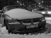 Snow covered car