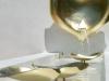 Gold and white fountain