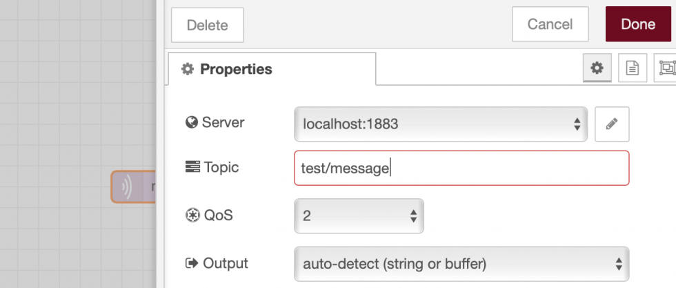 IoT: Fyll i local host